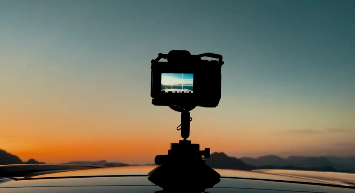AI poetry camera mounted on the Mitsubishi Outlander for the 'Poetry in Motion' UAE campaign
