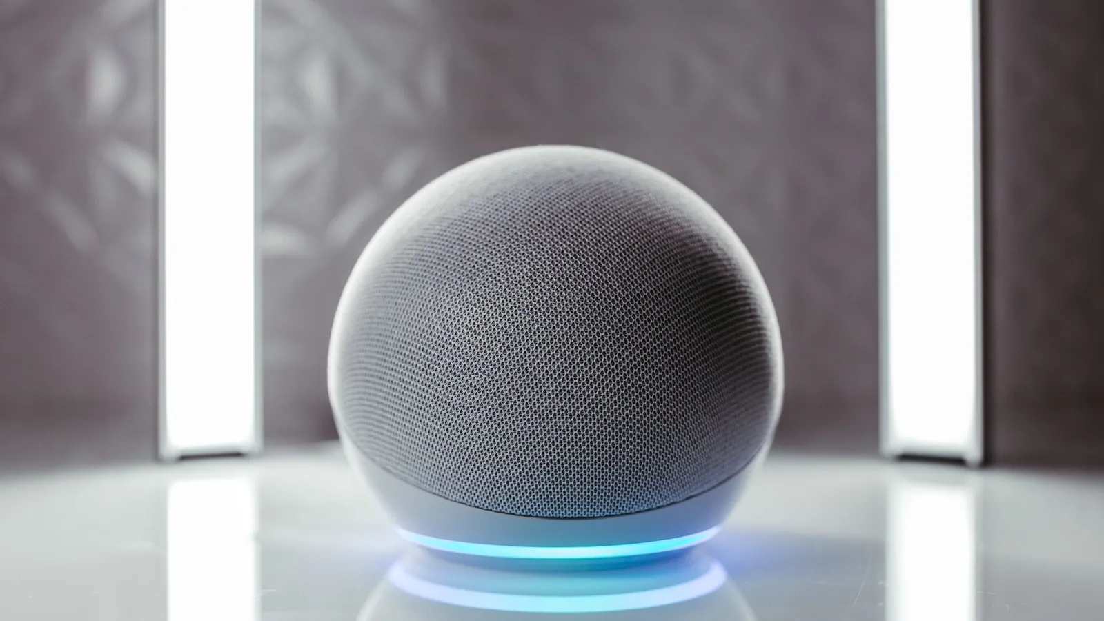 Smart speaker on a table, the voice search surface answer engine optimization targets